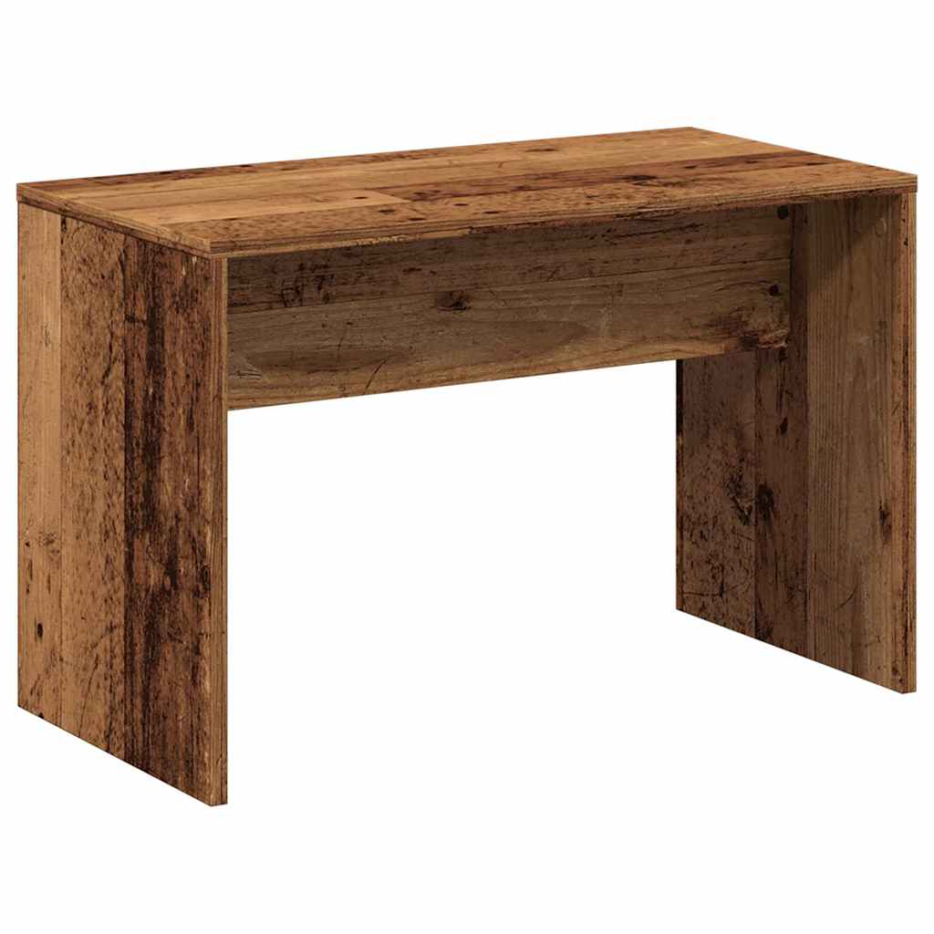 vidaXL Taburete vestidor madera contrachapada madera vieja 70x35x45 cm