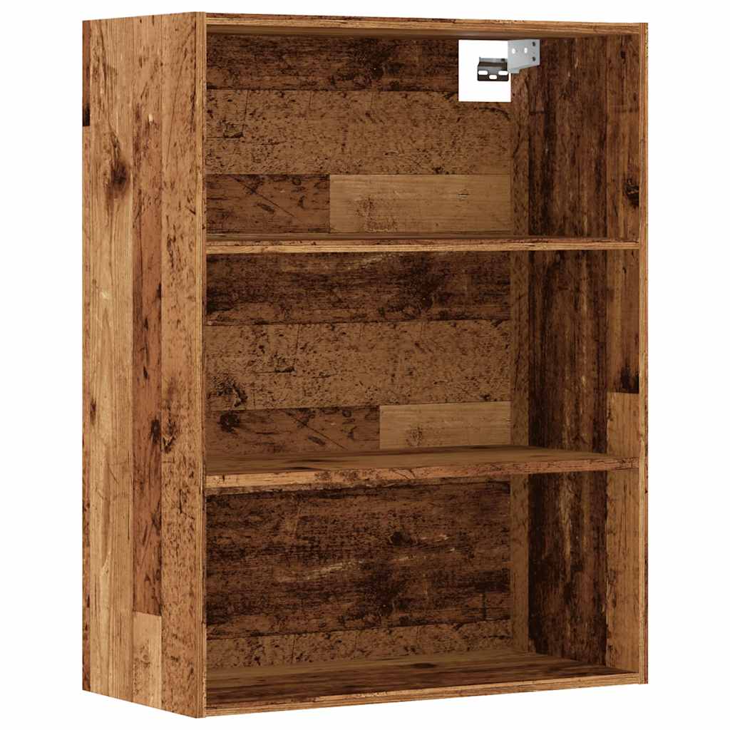 vidaXL Armario colgante de pared madera vieja 69,5x32,5x90 cm