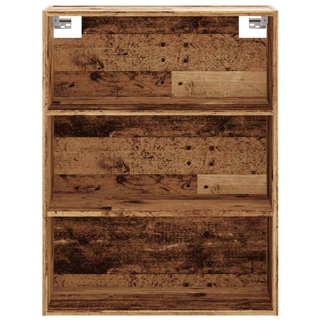 vidaXL Armario colgante de pared madera vieja 69,5x32,5x90 cm