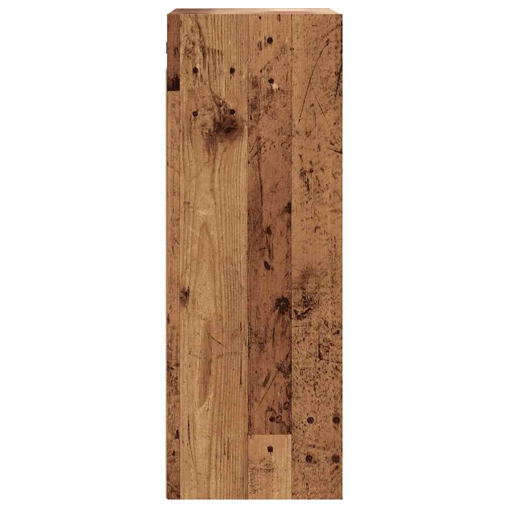 vidaXL Armario colgante de pared madera vieja 69,5x32,5x90 cm