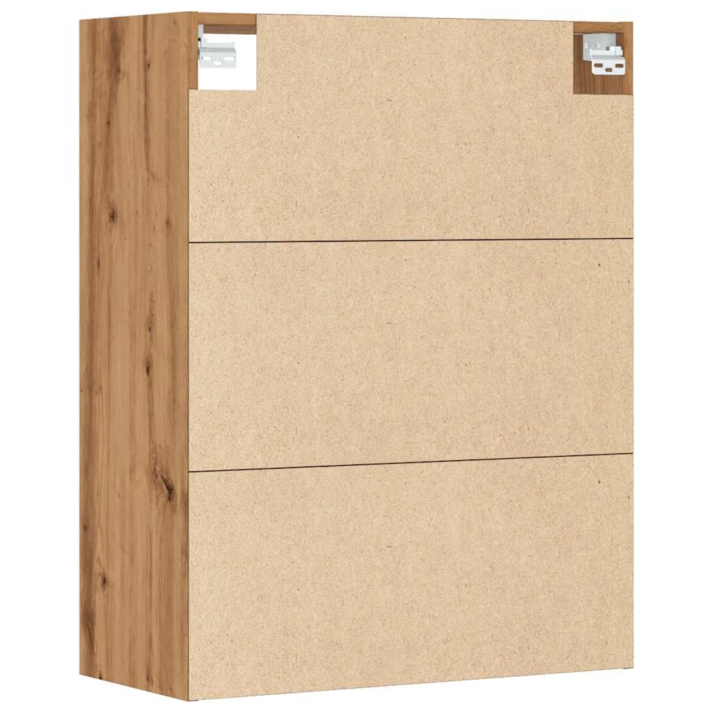 vidaXL Armario colgante de pared roble artisian 69,5x32,5x90 cm