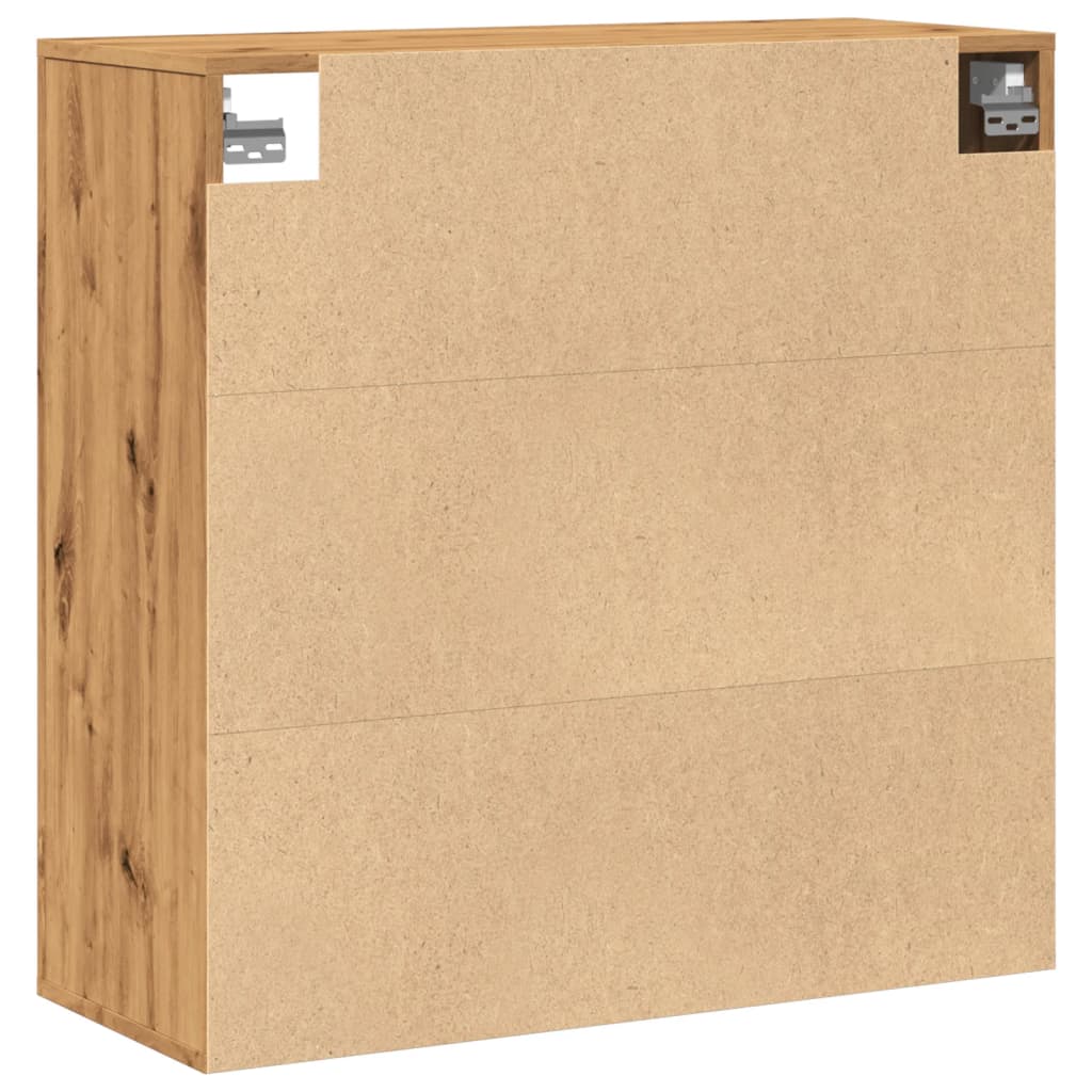 vidaXL Armario de pared madera ingeniería roble artesanal 80x33x80 cm