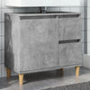 vidaXL Mueble de lavabo madera ingeniería gris hormigón 65x33x60 cm