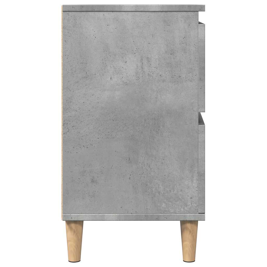 vidaXL Armario de lavabo madera contrachapada gris hormigón 80x33x60cm