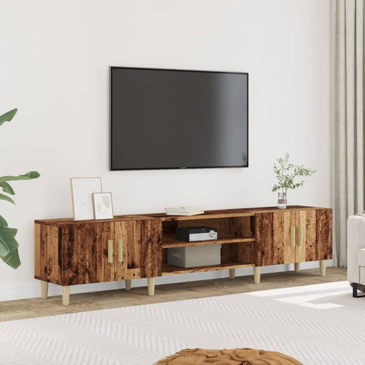 vidaXL Mueble de TV madera ingeniería madera envejecida 180x31,5x40 cm