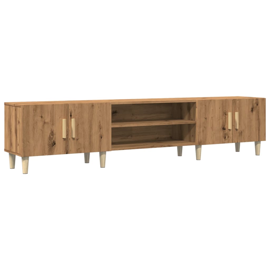 vidaXL Mueble de TV madera de ingeniería roble artisan 180x31,5x40 cm