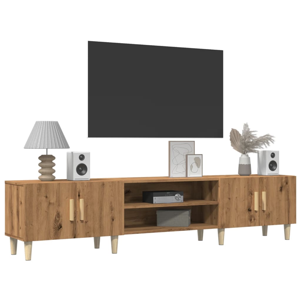 vidaXL Mueble de TV madera de ingeniería roble artisan 180x31,5x40 cm