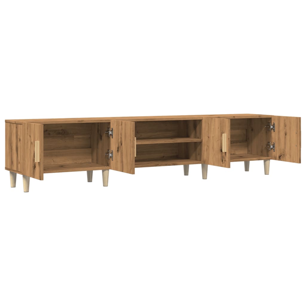 vidaXL Mueble de TV madera de ingeniería roble artisan 180x31,5x40 cm