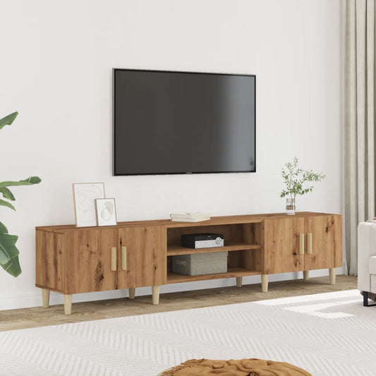 vidaXL Mueble de TV madera de ingeniería roble artisan 180x31,5x40 cm