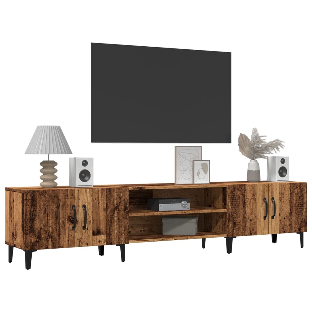 vidaXL Mueble de TV madera ingeniería madera envejecida 180x31,5x40 cm