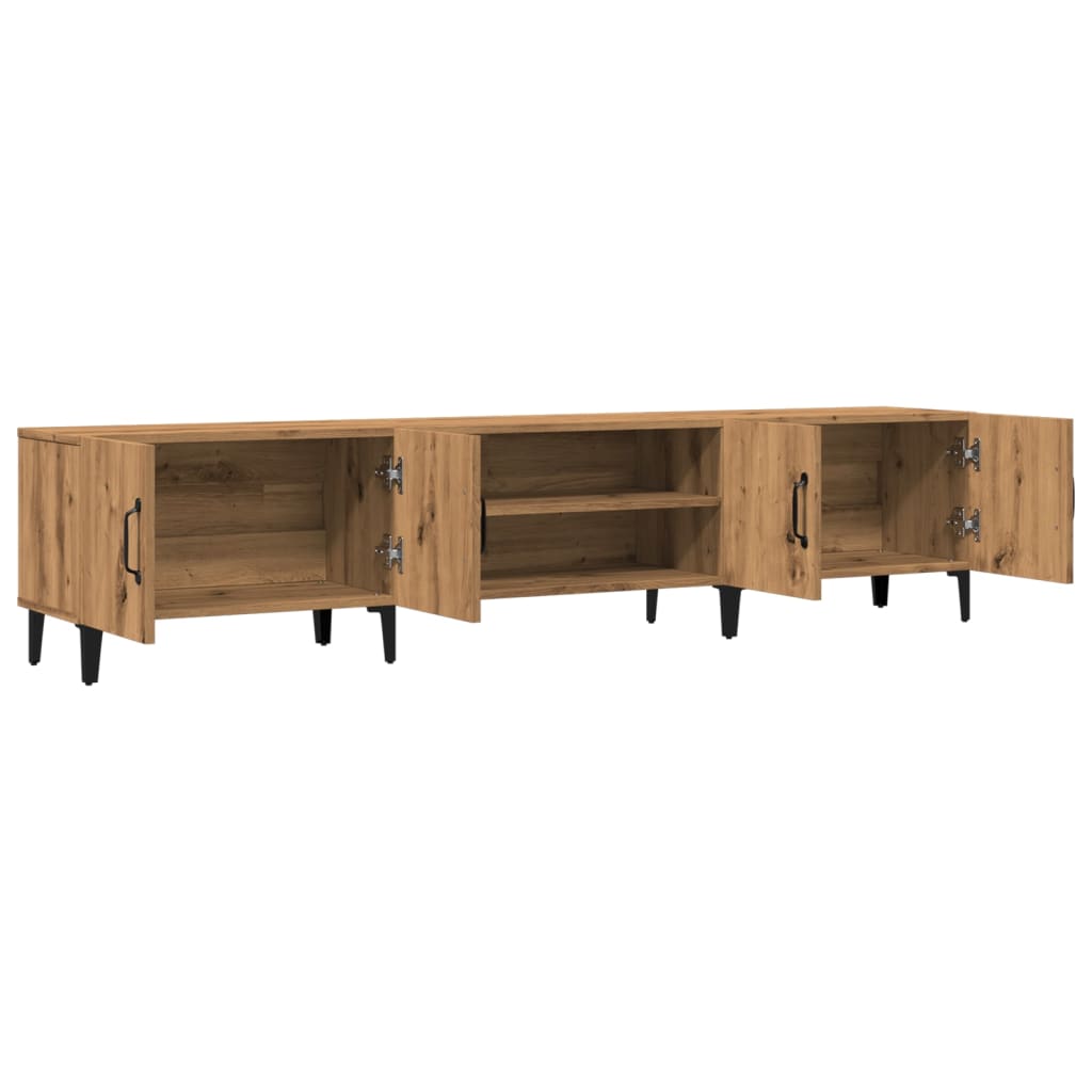 vidaXL Mueble de TV madera de ingeniería roble artisian 180x31,5x40 cm