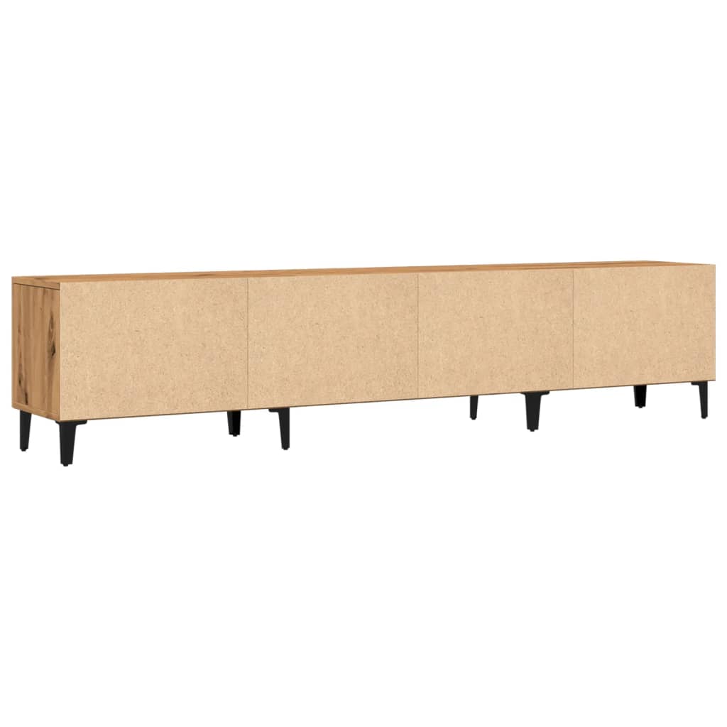 vidaXL Mueble de TV madera de ingeniería roble artisian 180x31,5x40 cm