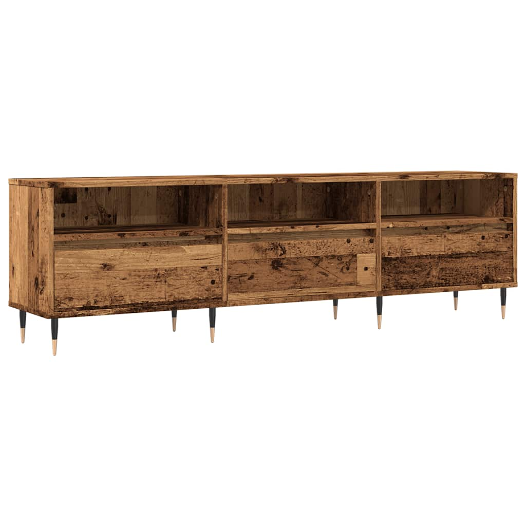 vidaXL Mueble de TV madera ingeniería madera envejecida 150x30x44,5 cm