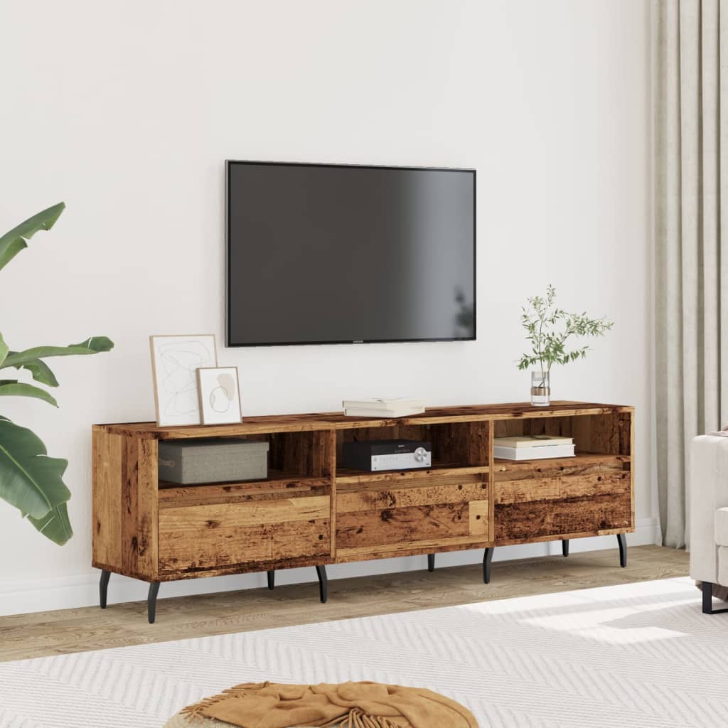 vidaXL Mueble de TV madera ingeniería madera envejecida 150x30x44,5 cm