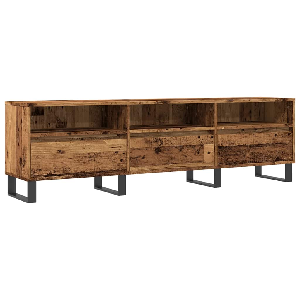 vidaXL Mueble de TV madera ingeniería madera envejecida 150x30x44,5 cm