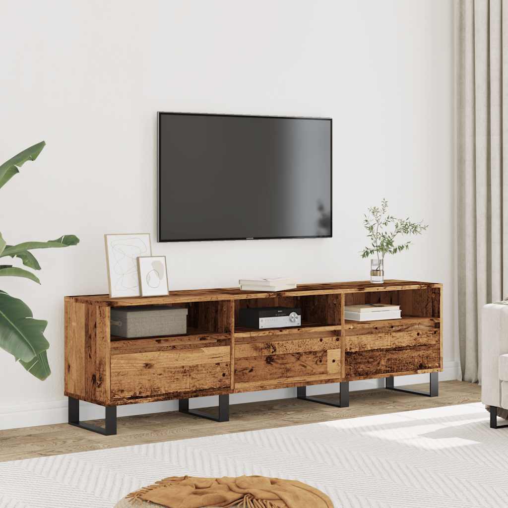 vidaXL Mueble de TV madera ingeniería madera envejecida 150x30x44,5 cm