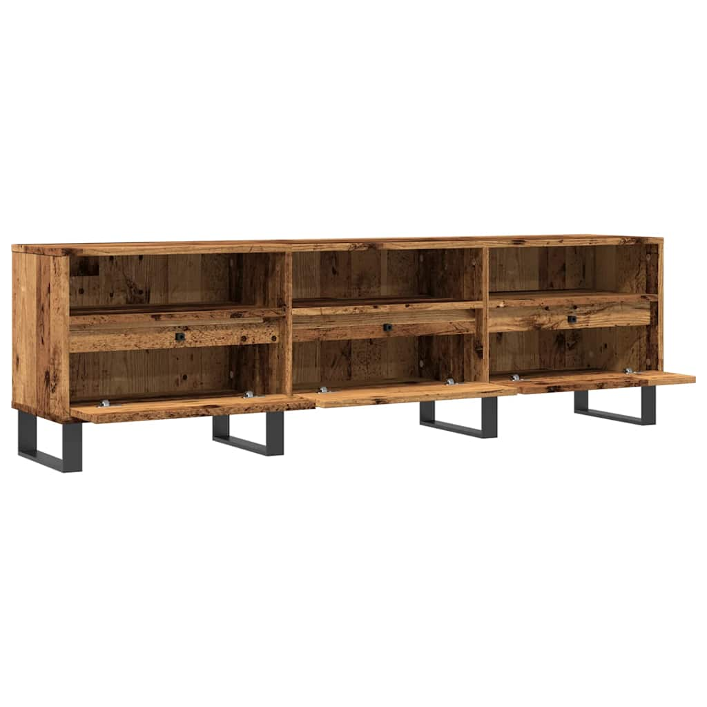 vidaXL Mueble de TV madera ingeniería madera envejecida 150x30x44,5 cm