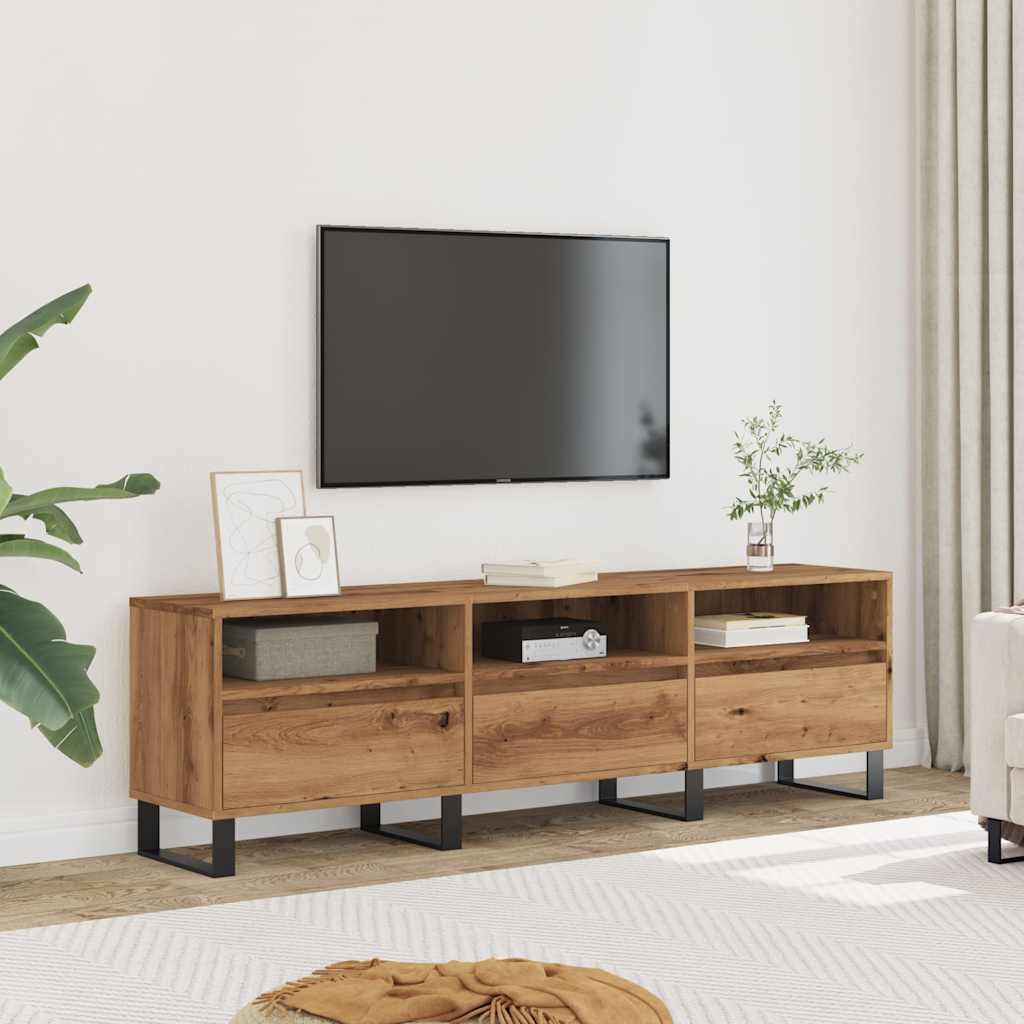 vidaXL Mueble de TV madera de ingeniería roble artisan 150x30x44,5 cm