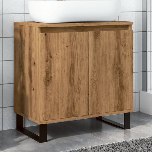 vidaXL Armario de baño madera de ingeniería roble artisan 58x33x60 cm