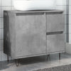 vidaXL Mueble de lavabo madera ingeniería gris hormigón 65x33x60 cm