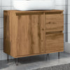 vidaXL Mueble de lavabo madera de ingeniería roble artisan 65x33x60 cm