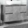 vidaXL Mueble de baño madera de ingeniería gris hormigón 80x33x60 cm