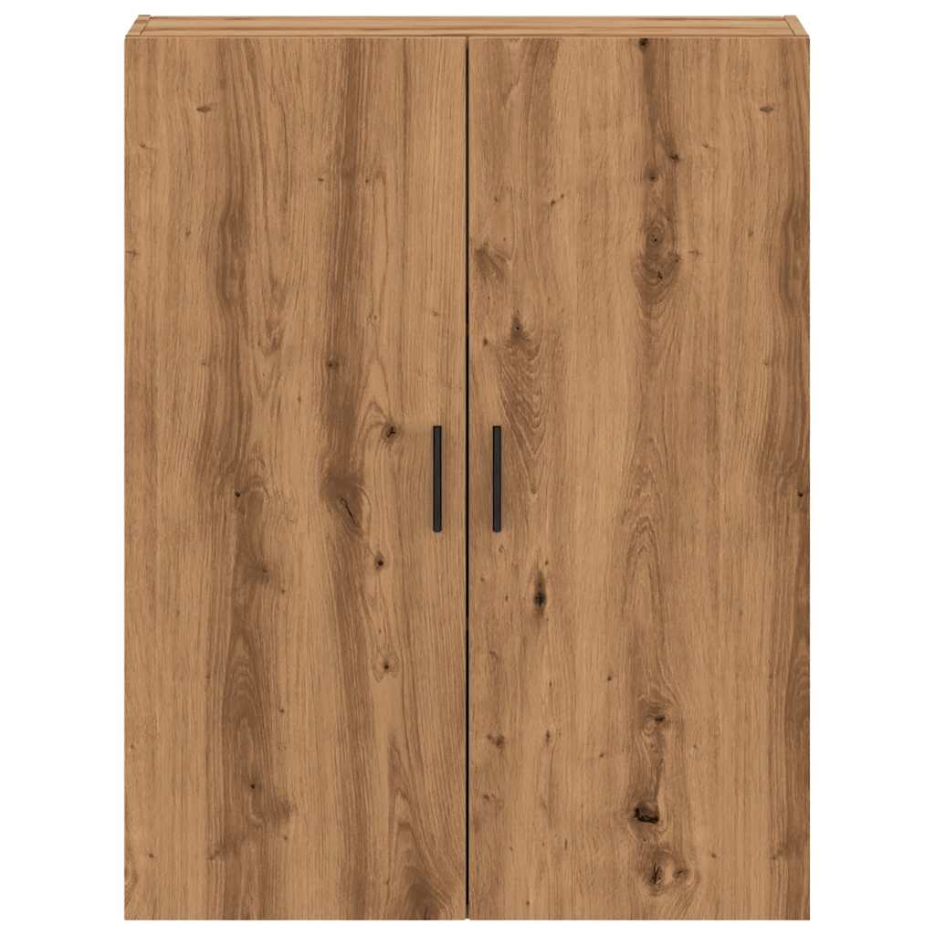 vidaXL Armario de pared madera ingeniería marrón roble 69,5x34x90 cm