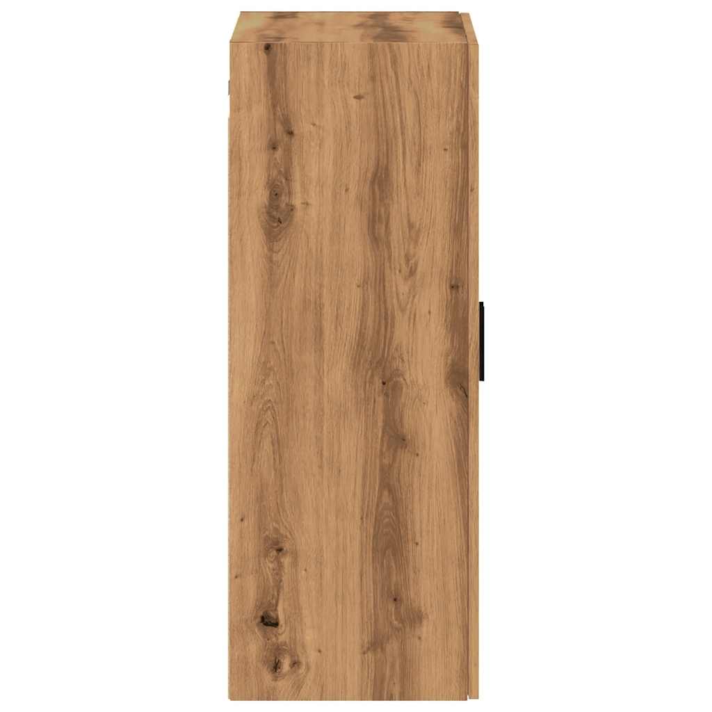 vidaXL Armario de pared madera ingeniería marrón roble 69,5x34x90 cm