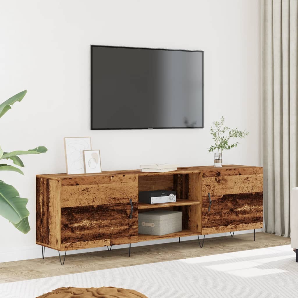 vidaXL Mueble de TV madera de ingeniería envejecida 150x30x50 cm