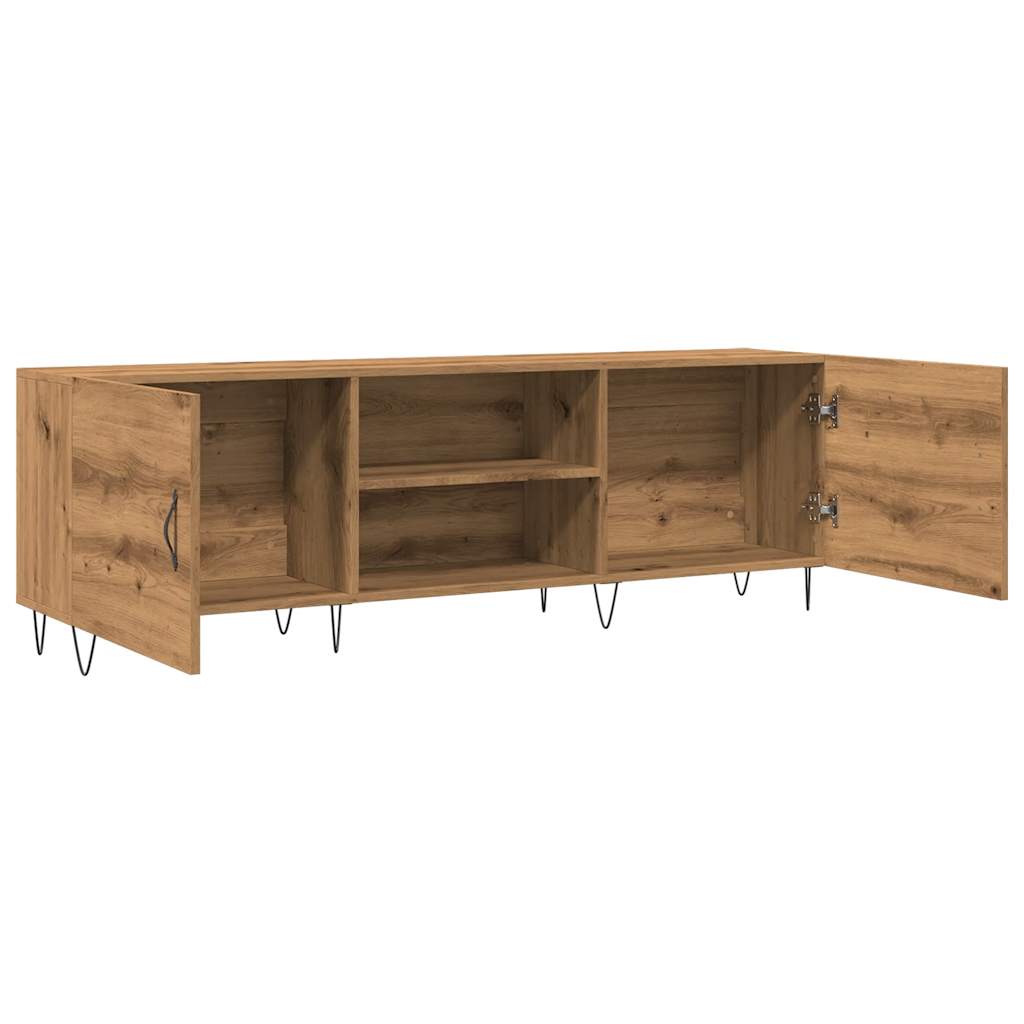 vidaXL Mueble de TV madera de ingeniería roble artisan 150x30x50 cm