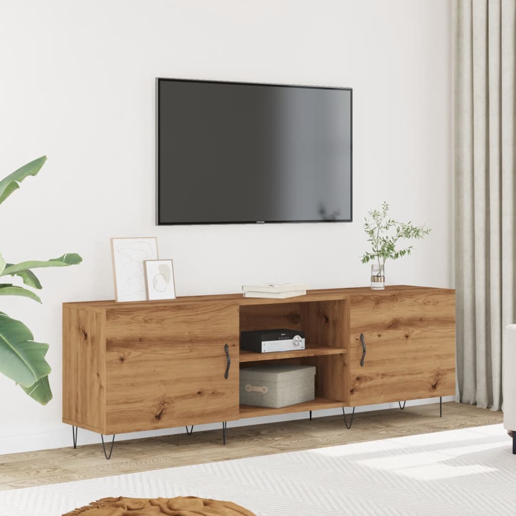 vidaXL Mueble de TV madera de ingeniería roble artisan 150x30x50 cm