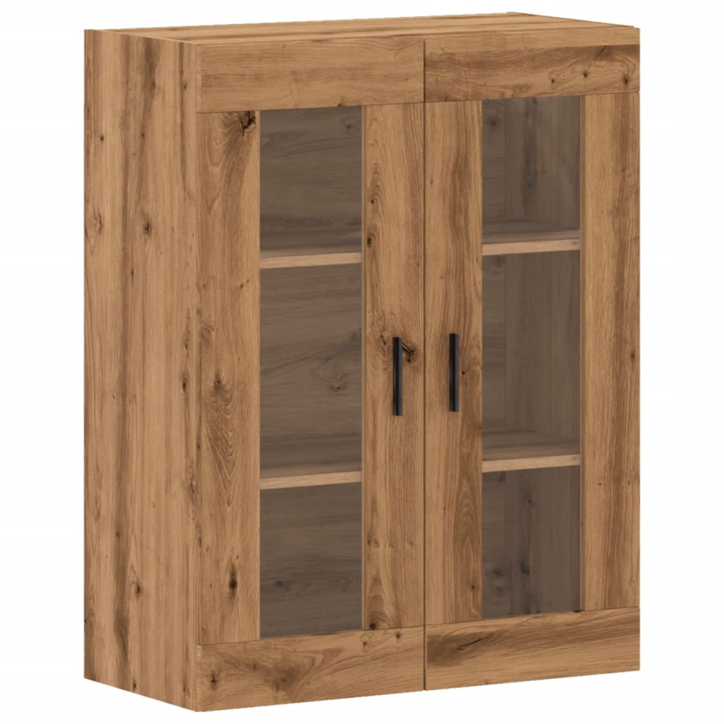 vidaXL Armario de pared madera ingeniería marrón roble 69,5x34x90 cm