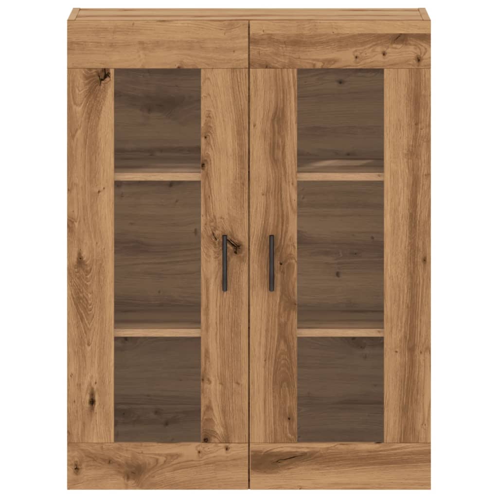 vidaXL Armario de pared madera ingeniería marrón roble 69,5x34x90 cm