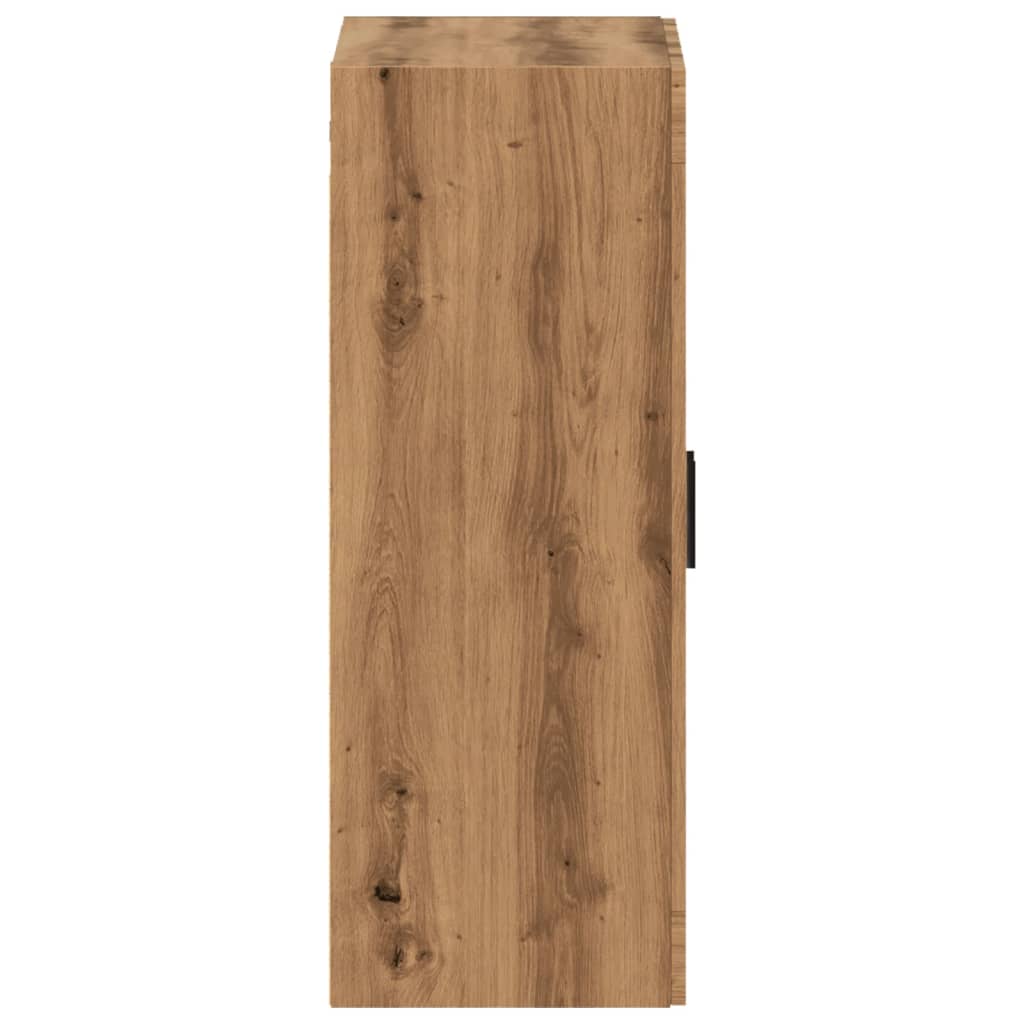 vidaXL Armario de pared madera ingeniería marrón roble 69,5x34x90 cm