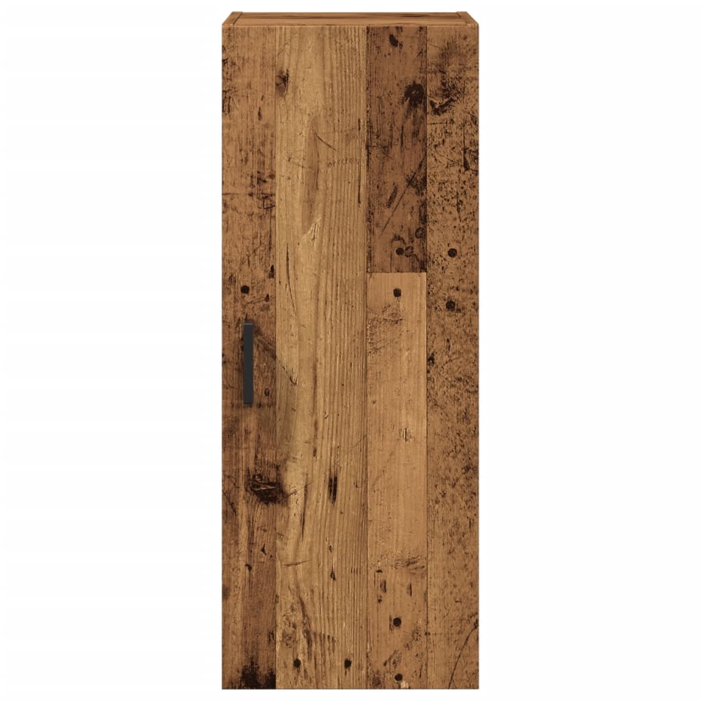 vidaXL Armario de pared madera de ingeniería envejecida 34,5x34x90 cm