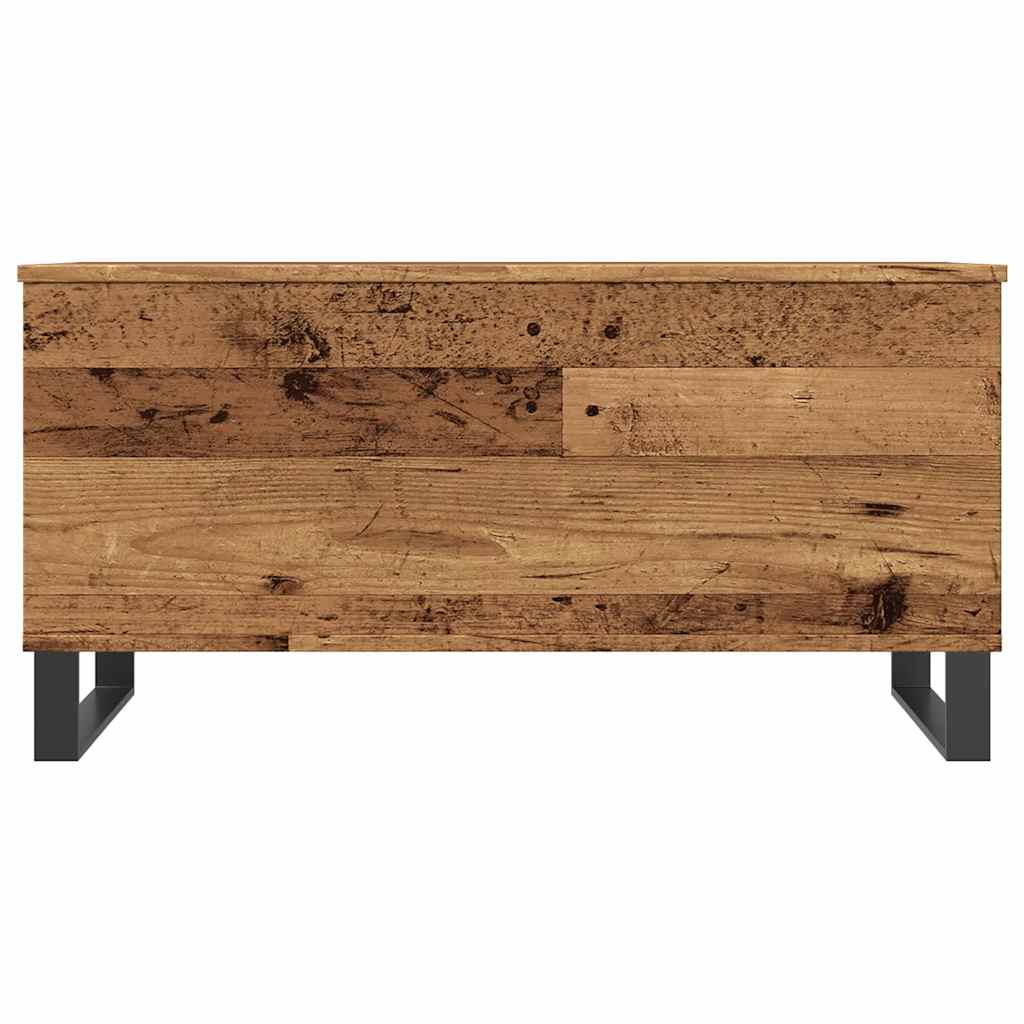 vidaXL Mesa de centro madera de ingeniería envejecida 90x44,5x45 cm