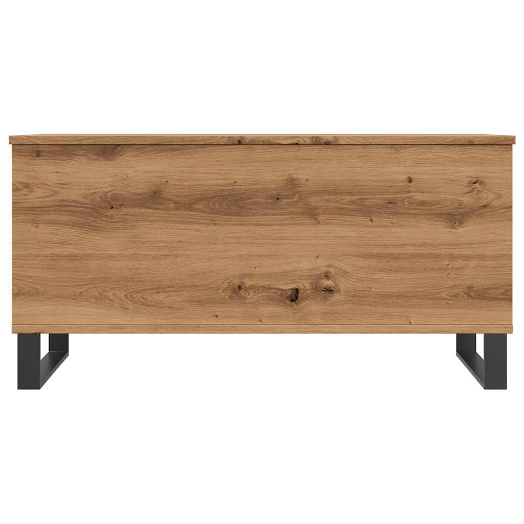 vidaXL Mesa de centro madera de ingeniería roble artisan 90x44,5x45 cm