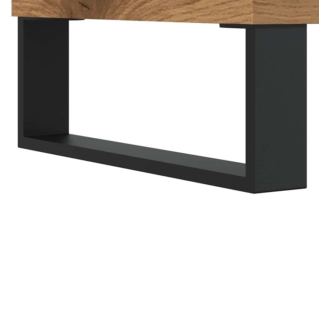 vidaXL Mesa de centro madera de ingeniería roble artisan 90x44,5x45 cm