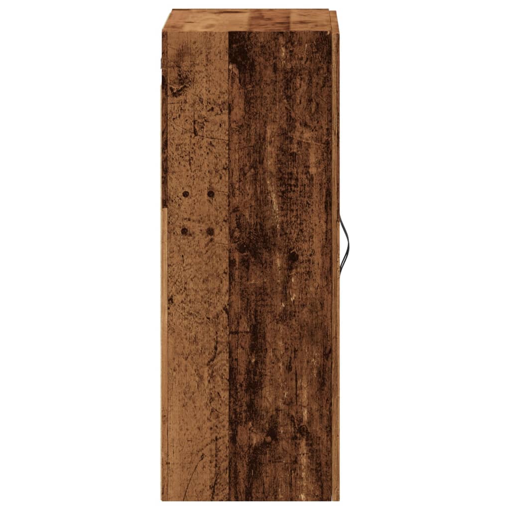 vidaXL Armario de pared madera de ingeniería envejecida 69,5x34x90 cm