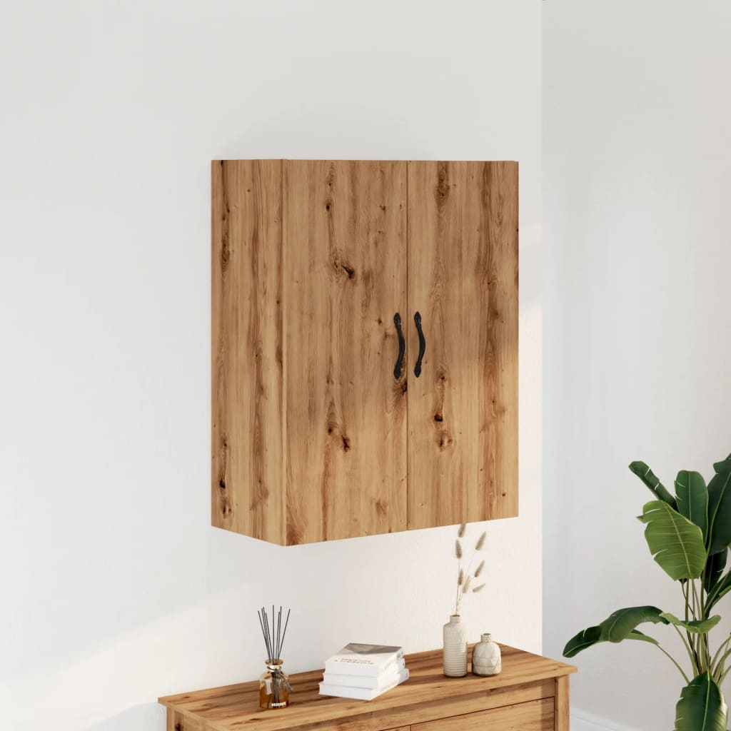 vidaXL Armario de pared madera ingeniería roble artisan 69,5x34x90 cm