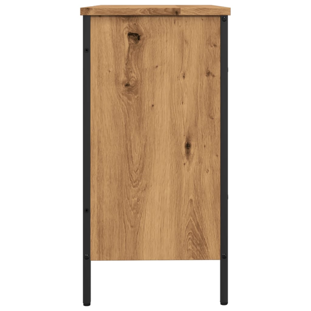 vidaXL Armario lavabo baño madera ingeniería roble artisan 80x30x60 cm