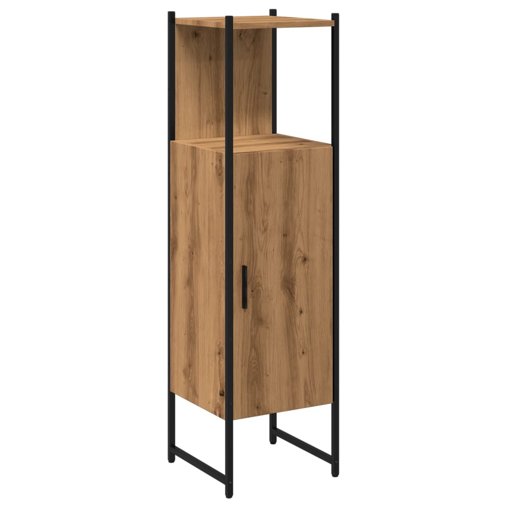 vidaXL Armario de baño madera ingeniería roble artisan 33x33x120,5 cm