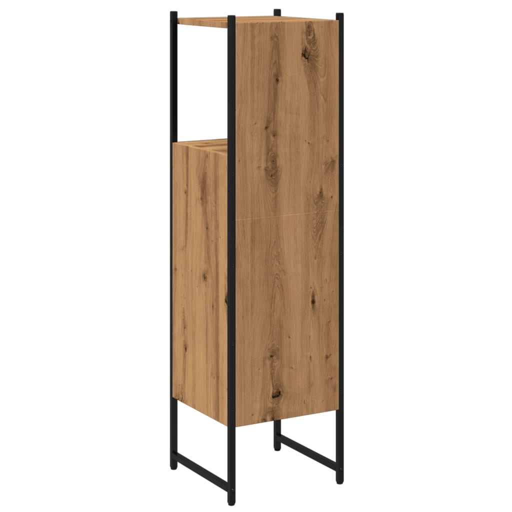 vidaXL Armario de baño madera ingeniería roble artisan 33x33x120,5 cm