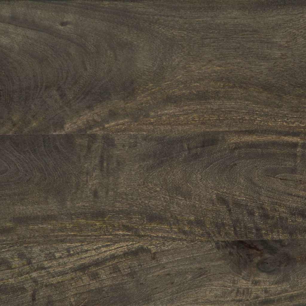 vidaXL Mesa de centro madera maciza de mango negra 80x54x40 cm