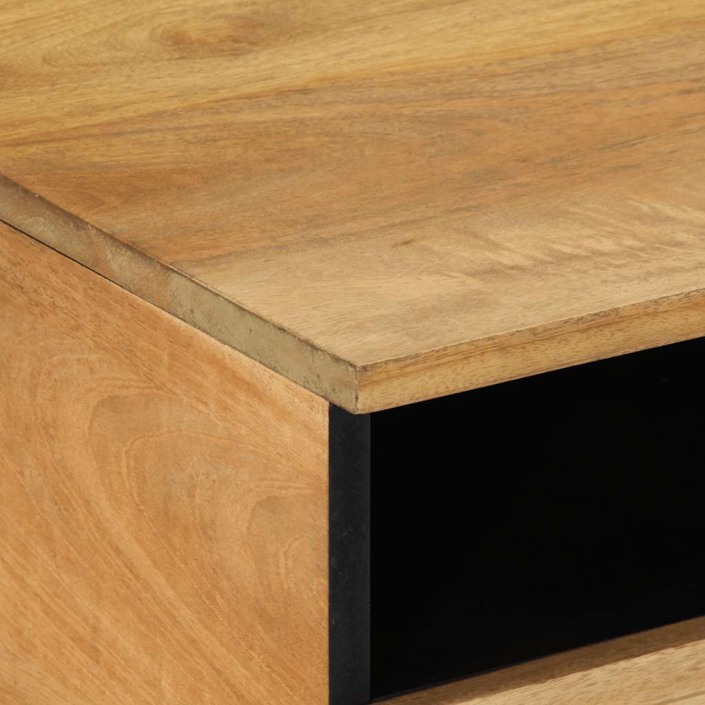 vidaXL Mesa de centro madera maciza de mango marrón 80x54x40 cm