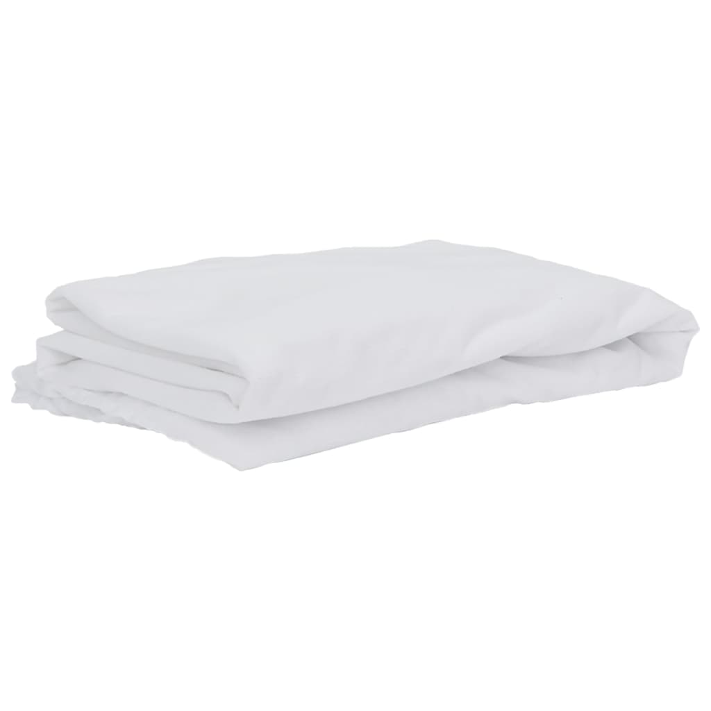 vidaXL Protector de colchón impermeable blanco 90x190 cm