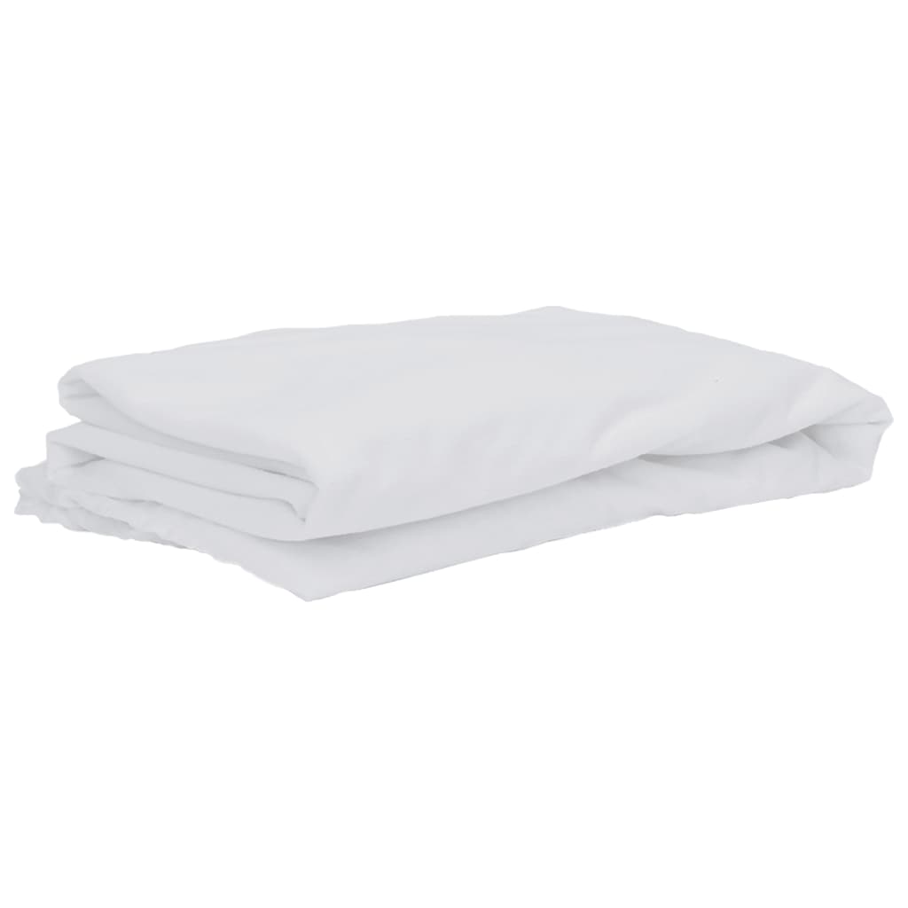 vidaXL Protector de colchón impermeable blanco 140x190 cm