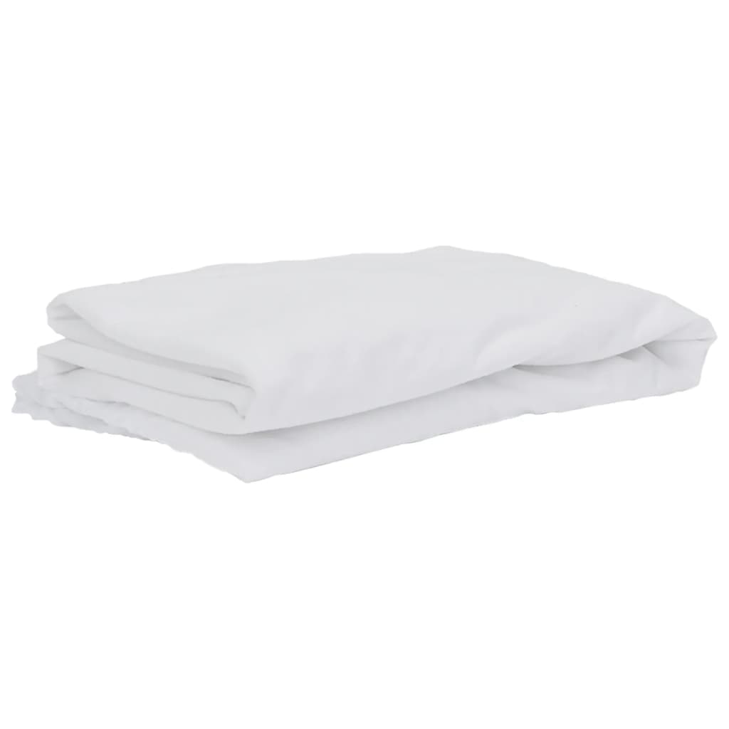 vidaXL Protector de colchón impermeable blanco 140x220 cm