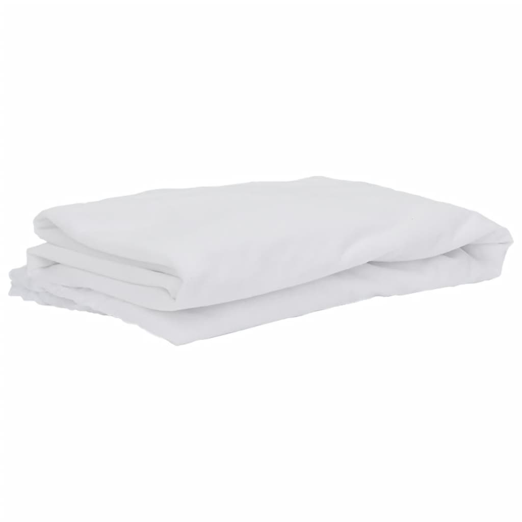 vidaXL Protector de colchón impermeable blanco 180x220 cm