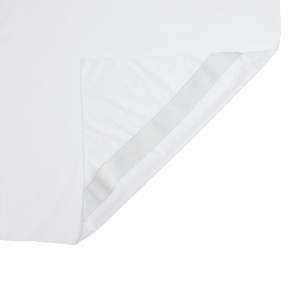 vidaXL Protector de colchón impermeable blanco 90x190 cm